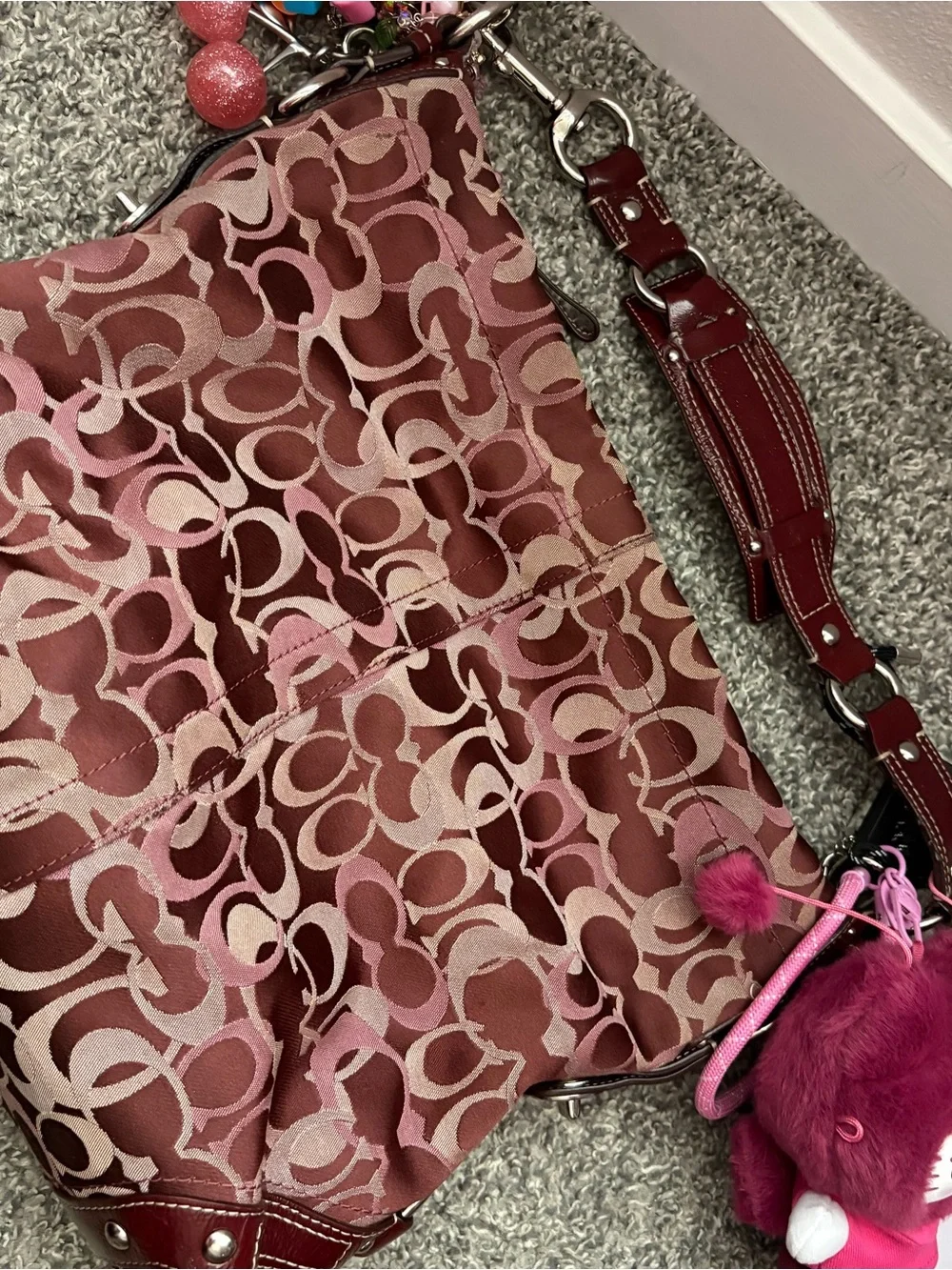 Coach Carly Signature Optic Bag